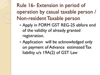 Gst Rules.pdf Registration under gst rules | PDF