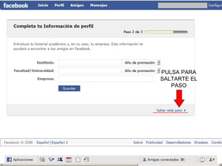 PULSA PARA SALTARTE EL PASO 