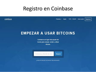 Registro en Coinbase
 