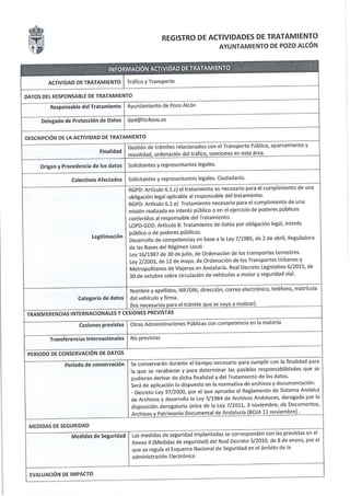 Registro actividades tratamiento