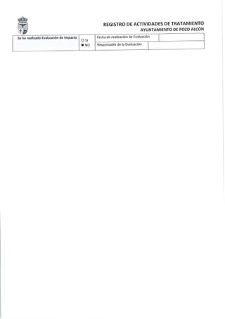 Registro actividades tratamiento