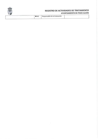 Registro actividades tratamiento