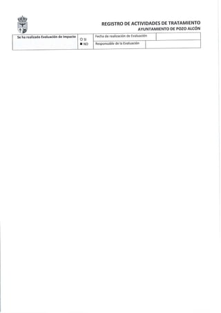 Registro actividades tratamiento