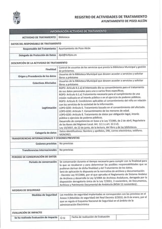 Registro actividades tratamiento