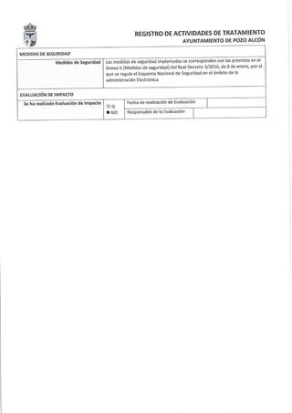 Registro actividades tratamiento