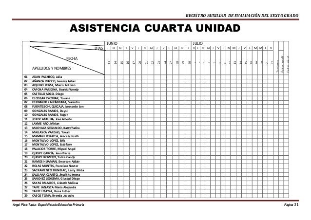 Registro Auxiliar Para Primaria | registro auxiliar de primaria en word 2016 Registro Auxiliar Para Primaria | registro auxiliar de primaria en word 2016