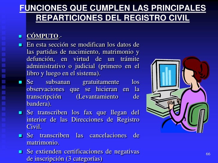 Cual Es La Funcion Del Registro Civil