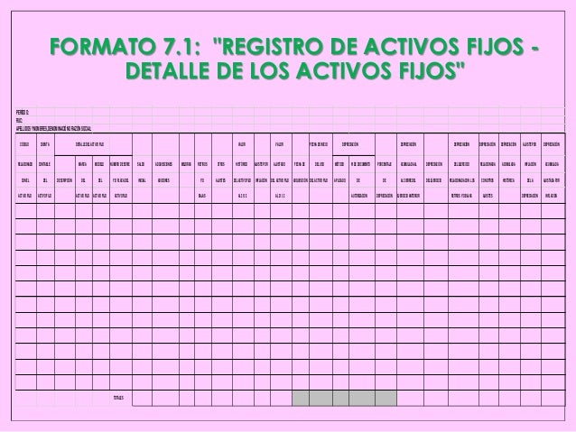 Formato Registro De Activos Fijos Sunat | formato registro de inventario permanente valorizado sunat Formato Registro De Activos Fijos Sunat | formato registro de inventario permanente valorizado sunat