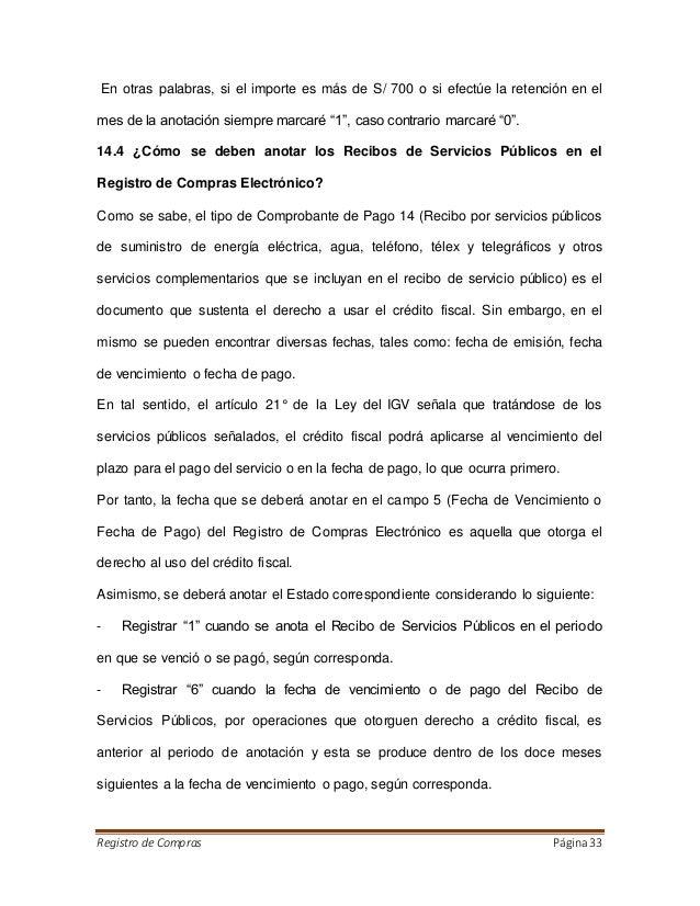 registro de compras peru