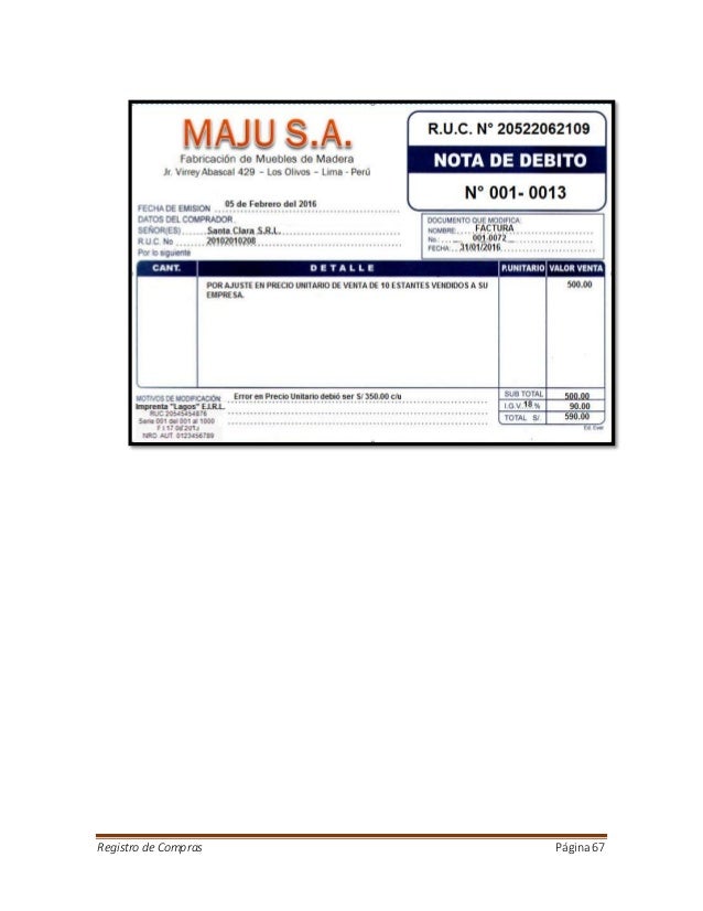 notas de debito