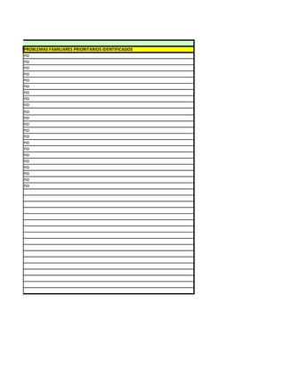 PROBLEMAS FAMILIARES PRIORITARIOS IDENTIFICADOS
no
no
no
no
no
no
no
no
no
no
no
no
no
no
no
no
no
no
no
no
no
no
 