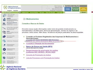 Agência Nacional
de Vigilância Sanitária
 
