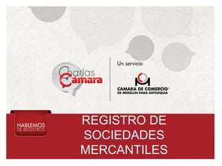 REGISTRO DE
SOCIEDADES
MERCANTILES
 