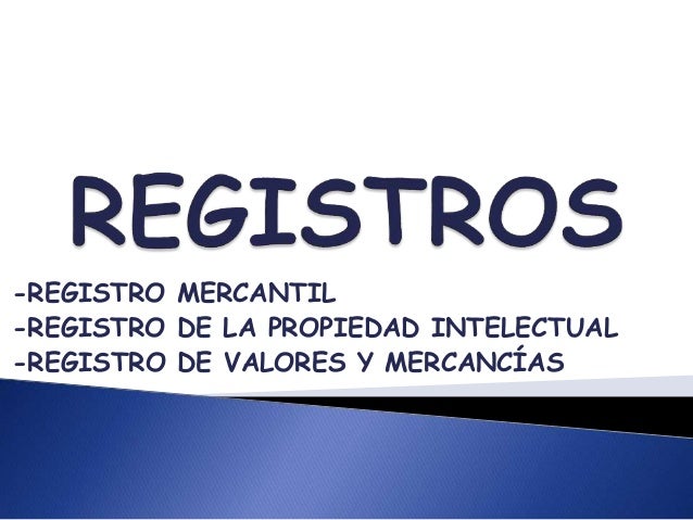 Registro Mercantil