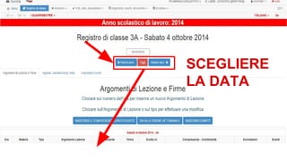 SCEGLIERE 
LA DATA 
 