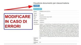 MODIFICARE 
IN CASO DI 
ERRORI 
 