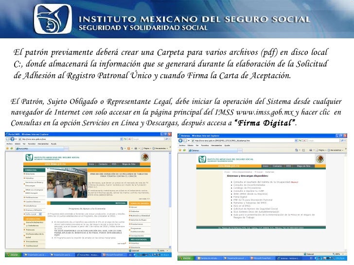 obtener Registro patronal único