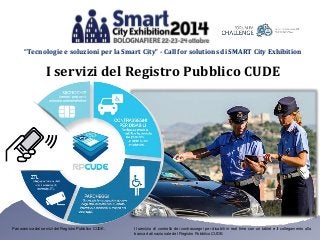 Registro Pubblico CUDE - ANCI Sardegna - FORUM PA Challenge a #sce2014