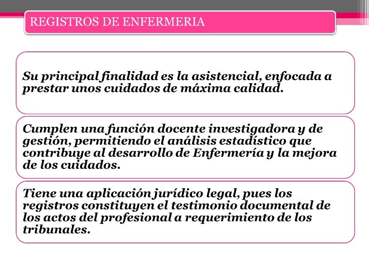 Registros de enfermeria