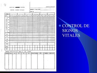 CONTROL DE SIGNOS VITALES 