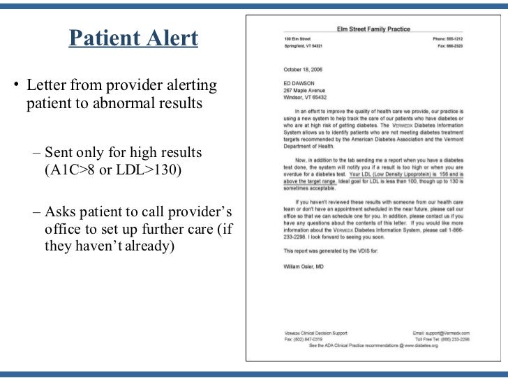 Abnormal Lab Results Letter Template