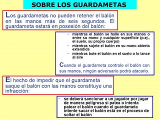 SOBRE LOS GUARDAMETAS
 