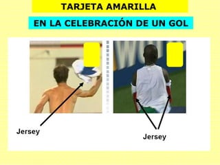 TARJETA AMARILLA
EN LA CELEBRACIÓN DE UN GOL
 