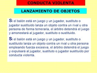 CONDUCTA VIOLENTA
LANZAMIENTO DE OBJETOS
 