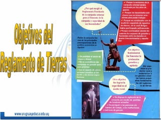 Objetivos del  Reglamento de Tierras 
