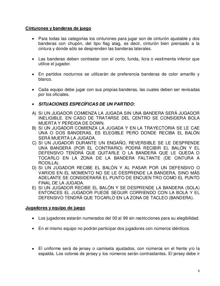 Reglamento 2011 flag limfah