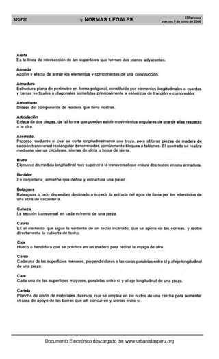 Reglamento nacional de edificaciones