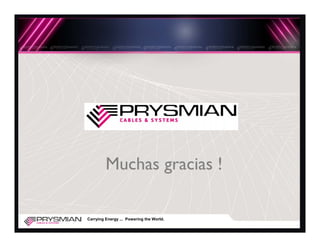 Muchas gracias !

Carrying Energy ... Powering the World.
 