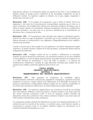 Reglamento De Construcciones