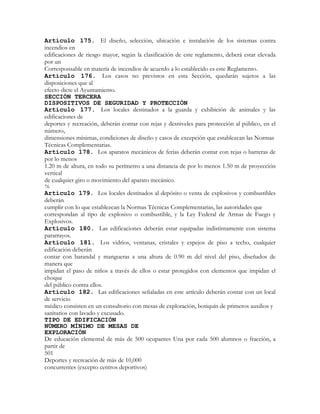 Reglamento De Construcciones
