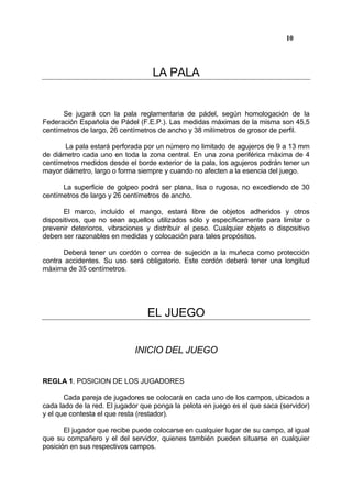 Reglamentodejuegopadel