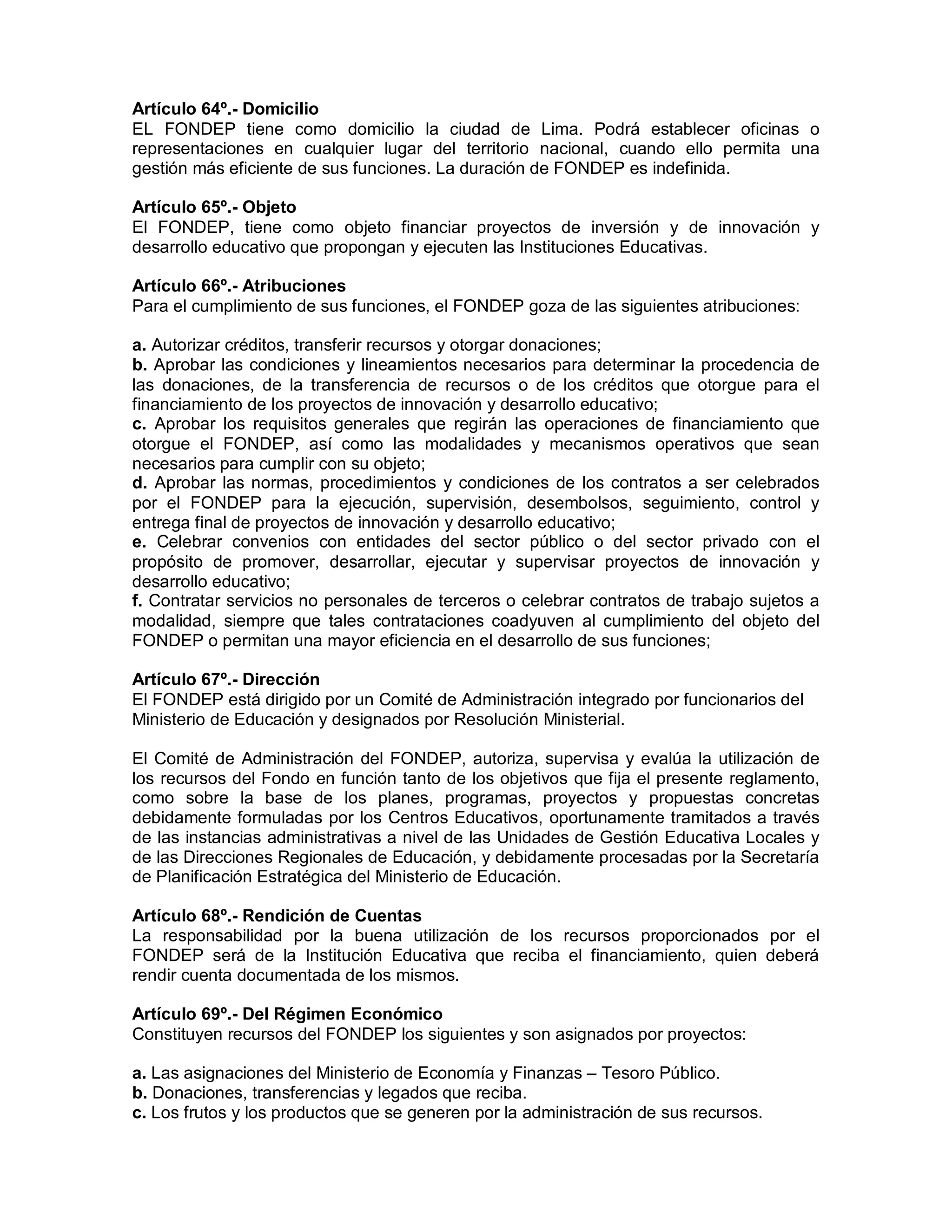 REGLAMENTO DE LA LEY GENERAL DE EDUCACIÓN | PDF