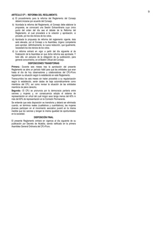 Reglamento del cpj puno aprobado d.a. 08