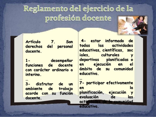 Reglamento del ejercicio de la profesión docente