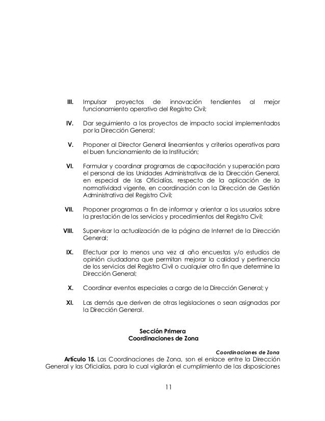 Reglamento del registro civil para el estado de guanajuato