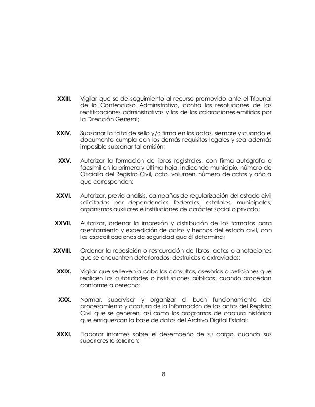 Reglamento del registro civil para el estado de guanajuato