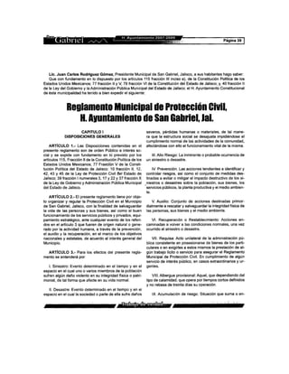 Reglamento de protección civil
