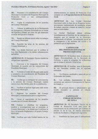 Reglamento de proteccion civil