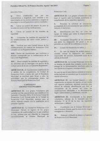 Reglamento de proteccion civil