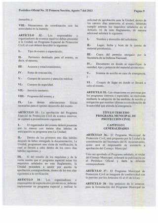 Reglamento de proteccion civil