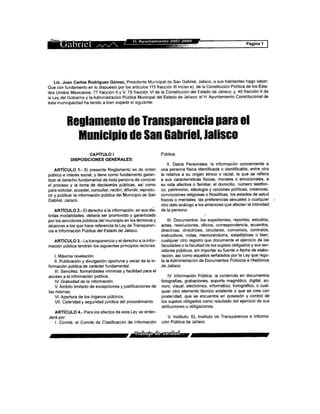 Reglamento de transparencia