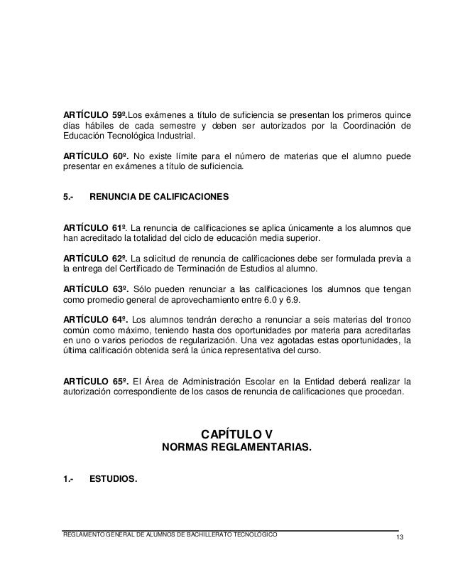 Reglamento PARA LA UNIVERSIDAD INSURGENTES