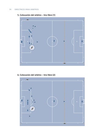 74   DIRECTRICES PARA ÁRBITROS


        5. Colocación del árbitro – tiro libre (1)




        6. Colocación del árbitro – tiro libre (2)
 