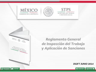 Reglamento general de inspección y aplicación de sanciones 