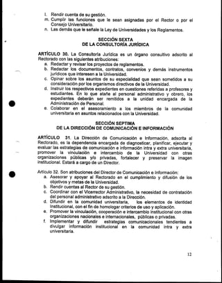 Reglamento general de la UNEFA