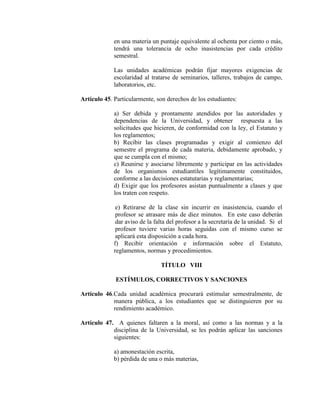 Reglamento General de Estudiantes - PUCE | PDF